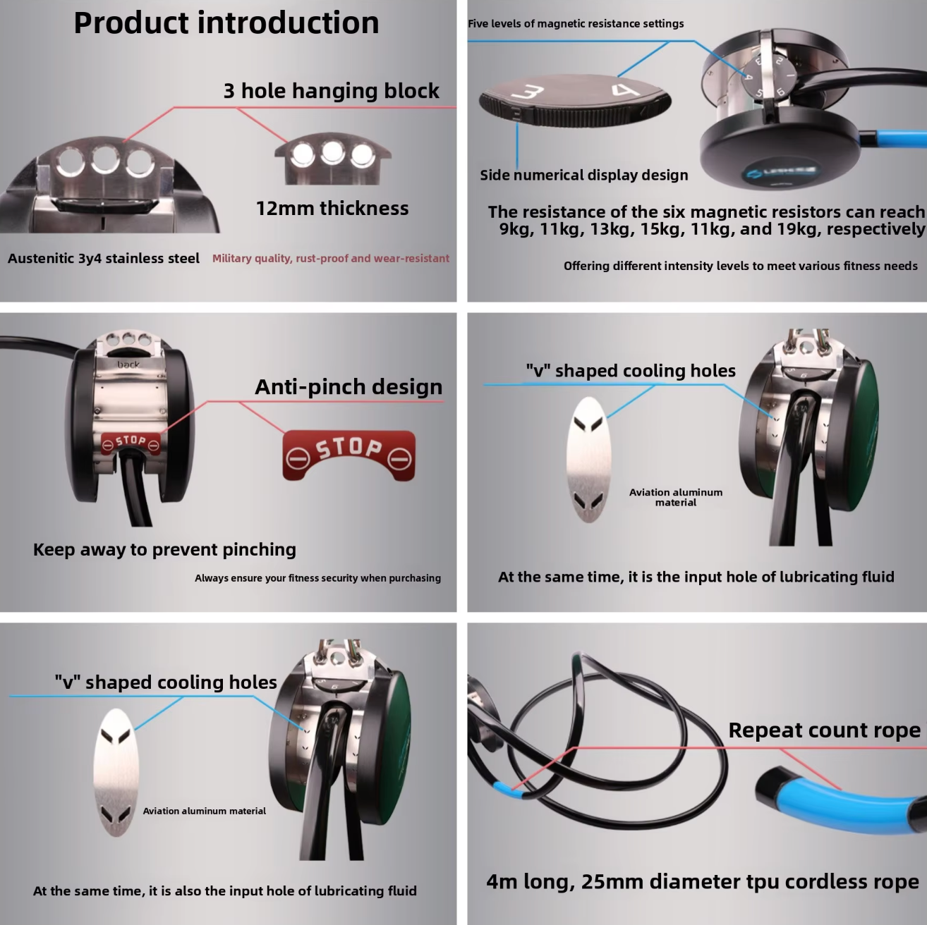 Adjustable Resistance Endless Rope Trainer
